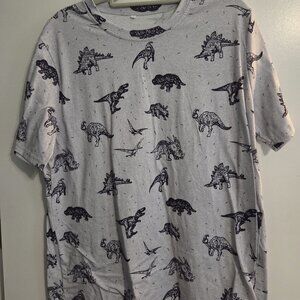 Grey and Black Dinosaur Tshirt